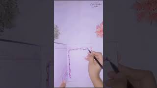 Simple and easy dairy page decoration art craft pagedecoration [upl. by Annohsak431]