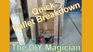 How to Quickly Dismantle a Pallet with Under 25 in Tools The DIY Magician [upl. by Gnat971]