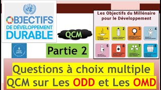 QCM sur Les ODD et Les OMD  partie 2 [upl. by Stretch]