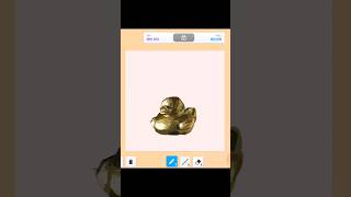 Golden Rubber Duck🏆반짝이는✨️황금 러버덕 그리는법art roblox speeddrawing gaming [upl. by Rosie]