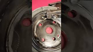 Modifying and rewelding a crankshaft harmonic balancer for a Volvo S60 T5 [upl. by Ingelbert421]