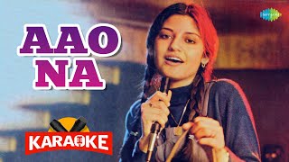 Aao Na  karaoke With Lyrics  Nazia Hassan  Biddu  Retro Hindi Song Karaoke  karaoke [upl. by Cnahc]