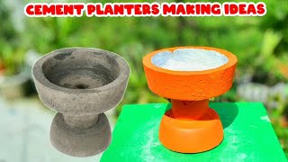 116  design and make unique cement planters from cement  DKcrafting775 [upl. by Renrag]