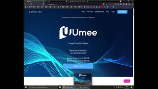 UMEE  Cross Chain DeFi HUB  Sale option [upl. by Herriott]