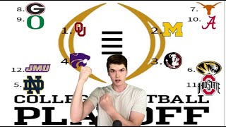 COLLEGE FOOTBALL PLAYOFF PREDICTIONS  WAY TOO EARLY [upl. by Richardo376]