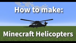 Functional Minecraft Helicopter Tutorial Create Clockwork [upl. by Poucher]