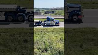 Nice Kenworth W900l hauling a John Deere 9RX tractor [upl. by Edmond]