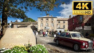 Grassington Village Square Circular Walking Virtual Tour National Park North Yorkshire Dales UK 🇬🇧 [upl. by Alikam271]