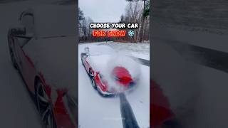 Choose your car for Snow ❄️ shorts car automobile snow [upl. by Eirellam]