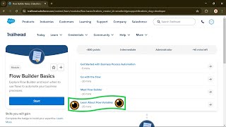 Learn About Flow Variables  Flow Builder Basics  Flow Fundamentals Superbadge Unit  Salesforce [upl. by Harlamert]