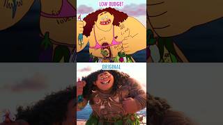 Moana 2 🌊 Original vs Low Budget animation short funny moana2animatiomeme [upl. by Llehctim]