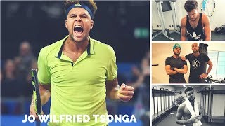 Jo Wilfried Tsonga Workout And hard Practice 2018 [upl. by Amble]