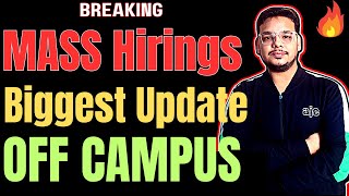 Mass Hirings  OFF Campus Drive For 2024  2023  2022  2021 Batch  Latest Fresher Jobs 2024 [upl. by Mulloy]