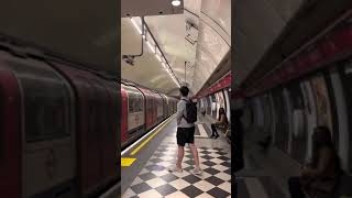 Shorts  London Underground Train Arriving at Holborn Station  June 2021 [upl. by Ridinger]