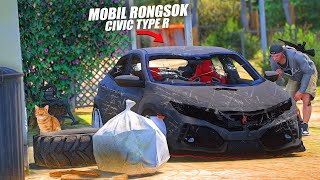 RESTORASI BANGKAI MOBIL HONDA CIVIC TYPE R TERBENGKALAI BERTAHUN TAHUN DI GTA 5 ROLEPLAY [upl. by Trask]