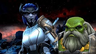 Proxima Midnight Vs Arc Overload Maestro  Marvel Contest of Champions [upl. by Epilef]