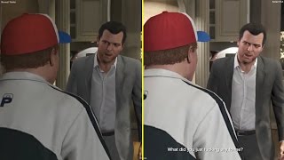 GTA V Reveal Gameplay Trailer vs Retail PS3 Graphics Comparison [upl. by Pippy866]