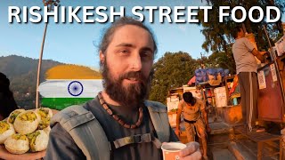 Trying STREET FOOD in Rishikesh India 🇮🇳 [upl. by Llenehc345]