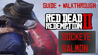 Legendary Sockeye Salmon Location Red Dead Redemption 2  Fishing Guide amp Walkthrough rdr2 [upl. by Nomzaj]