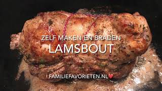 Recept lamsbout maken en braden [upl. by Searcy]