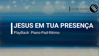 Jesus em Tua presença  Playback  Piano  D ré maior [upl. by Fabio]