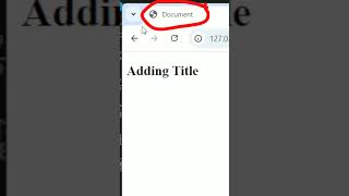 How to add title and favicon icon in HTML Favicon icon  Adding Title coding favicon html title [upl. by Behka]