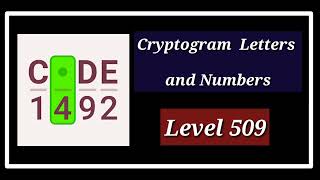 Cryptogram Level 509 Solution Walkthrough [upl. by Johnsson]