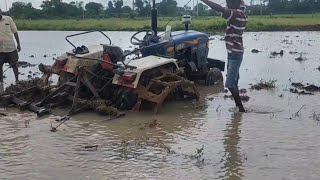 Eicher 480 stuck in mud rescued by jcb TSR farmer jcbagriculture [upl. by Hannahoj378]