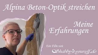 Alpina Farbrezepte BetonOptik streichen [upl. by Nylac]