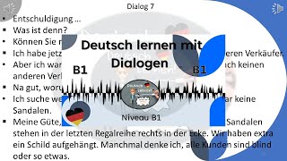 Dialoge B1  Deutsch lernen durch Hören  6 [upl. by Abram206]