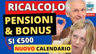 🔴 FEBBRAIO 👉 16 NOVITà Sì BONUS 500€ e RICALCOLI ISEE 💶 INPS PAGA ANTICIPI AUU ADI PENSIONI INVALIDI [upl. by Euphemie868]