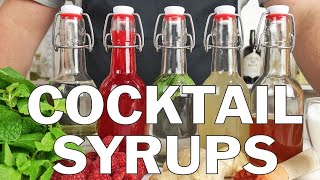 5 x Essential syrups for making cocktails [upl. by Cahra]