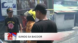 Sunog sa Bacoor Cavite  24 Oras [upl. by Laktasic]