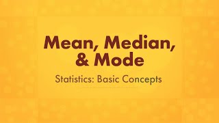 Mean Median and Mode [upl. by Essirahc]