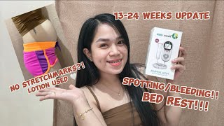 How I stop Bleeding  Spotting at 14weeks  Second Trimester Vlog Stretchmarks Duvadilan PH [upl. by Dodson681]