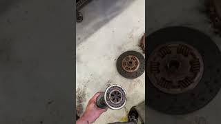 Flywheel Bearing  Clutchplate and pressure Plate  Replacing Thrustbearing Aswell  Scania Diesel [upl. by Eirrehs]