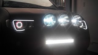 Personalización de Faros Mitsubishi L200 2013 [upl. by Grobe981]