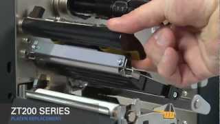 Zebra ZT200 Series HowTo Replace Platen Roller [upl. by Ligriv]