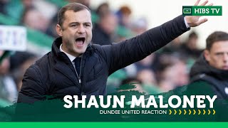 Very Disappointed With The Result  Shaun Maloney  Hibs 1 Dundee United 1  cinch Premiership [upl. by Itch572]