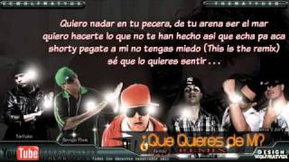 Que Quieres de Mi Remix Letra  Gotay Ft Ãengo J Alvarez Farruko [upl. by Aznaed]