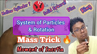 Mnemonic for memorising Moments of Inertia of Ring Disc Cylinder amp Sphere NEET JEE Physics [upl. by Nob391]