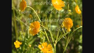 Majas alfabet S  Smörblomma med text [upl. by Llorrac]