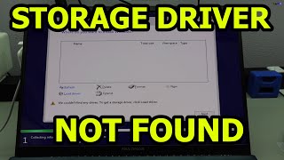 Fix We couldnt find any drives to get a storage driver click Load driver  Windows 781011 [upl. by Shyamal377]