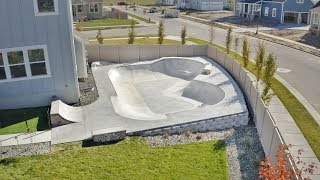 real SKATEPARK in my BACKYARD  backyard tour 2 [upl. by Goldarina]