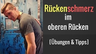 Rückenschmerzen  Übungen gegen Schmerzen im oberen Rücken  Brustwirbelsäule│frompain2gain [upl. by Coulter]