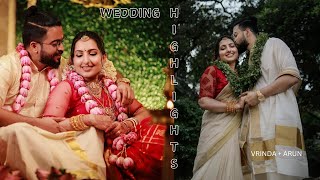 Wedding Highlights l Intimate Traditional Kerala wedding  Guruvayoor Wedding [upl. by Mahala]