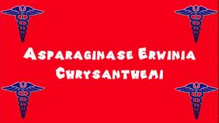 Pronounce Medical Words ― Asparaginase Erwinia Chrysanthemi [upl. by Eddy313]