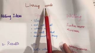 Linking words for IELTS speaking amp writing  Easy Tips for band 7  IELTS preparation 2024 [upl. by Newo]