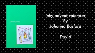 INKY ADVENT CALENDAR by Johanna Basford  day 6  faber Castell Polychromos [upl. by Nylinej]