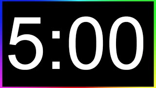 Minuteur 5min ALARME🚨 Compte à Rebours 5 Minutes Minuterie 5 MinutesDécompte 5min [upl. by Lindy]